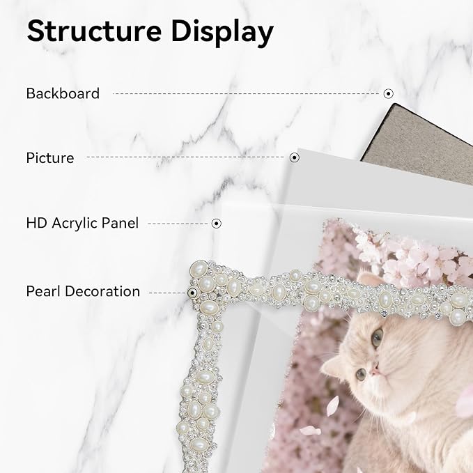 DIKAR 5x7 Picture Frame, Wedding Picture Frame - Image 8