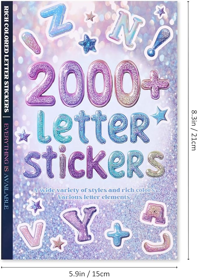PAGEMORE 2000+ Pcs Alphabet Sticker - Image 3