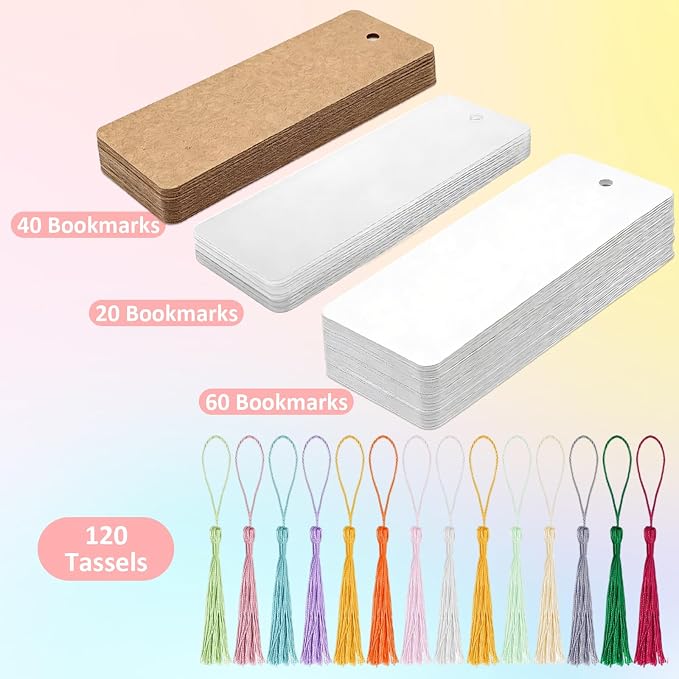 MXCOIRTP 120 Pcs Blank Bookmarks - Image 7