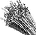 XINGO 26 inch Metal Long Zip Ties Heavy Duty 100 Pack, 304 Stainless Steel Zip Ties, 300lbs Tensile Strength, Multi-Purpose Self-Locking Cable Ties for Exhaust Wrap, Outdoor and Canopy Etc