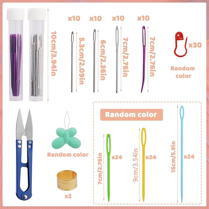150 Pcs Yarn Needle Set, Bent Tapestry Needles, Darning Needles - Image 2
