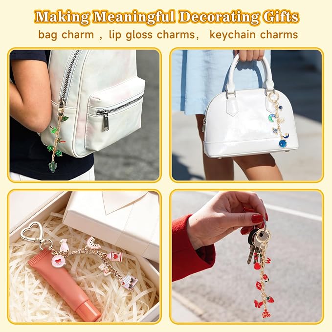 Riwiuue 760Pcs Lip Gloss Keychain Making Kit - Image 7