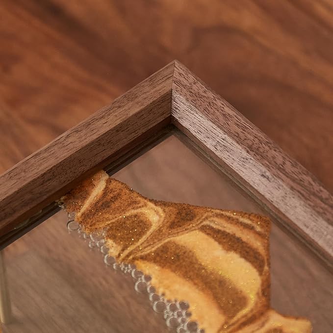 Solid Wood Oasis Mini Art Liquid Motion 360-Degree Rotation, Made of Black - Image 8