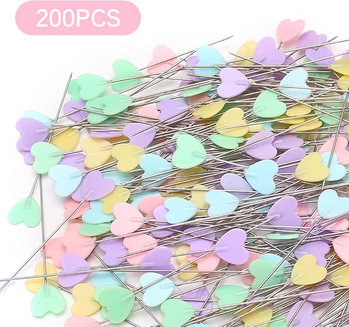 Elisel 200 pcs Multicolor Straight Pins Straight Quilting Pins Craft - Image 3