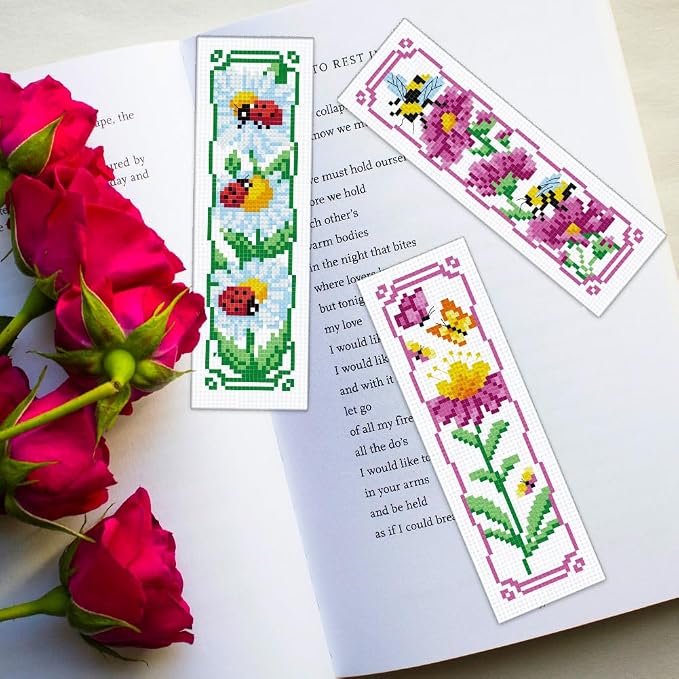 ORIGACH 6 Pcs Cross Stitch Bookmark Kit - Image 6