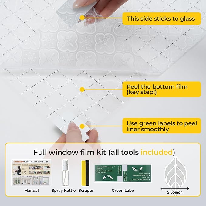 OHTMERU Window Privacy Film Decorative - Image 8