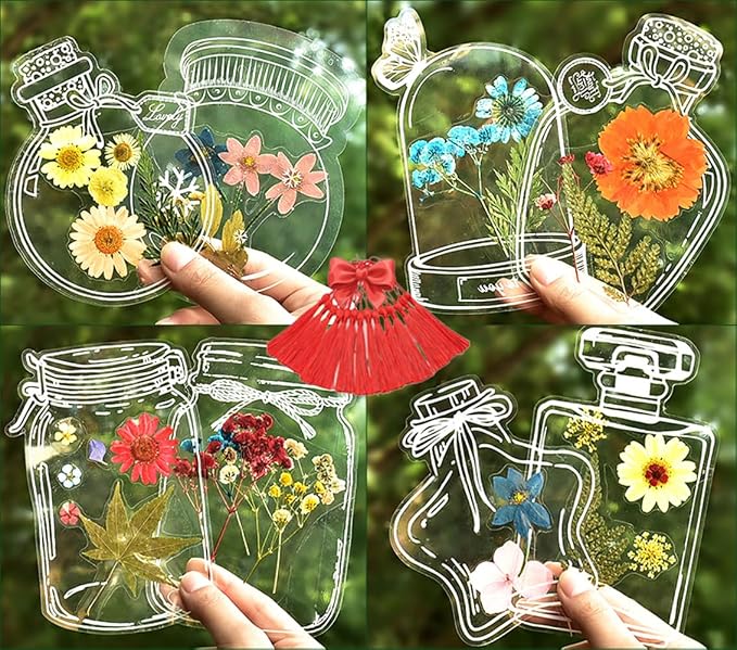 LiveOnce 60pcs DIY Dried Flower Bookmarks by LiveOnce