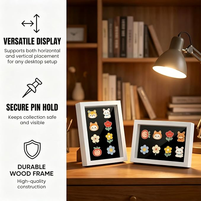 Enamel Pin Display Case, Pin Collection Display - Image 2