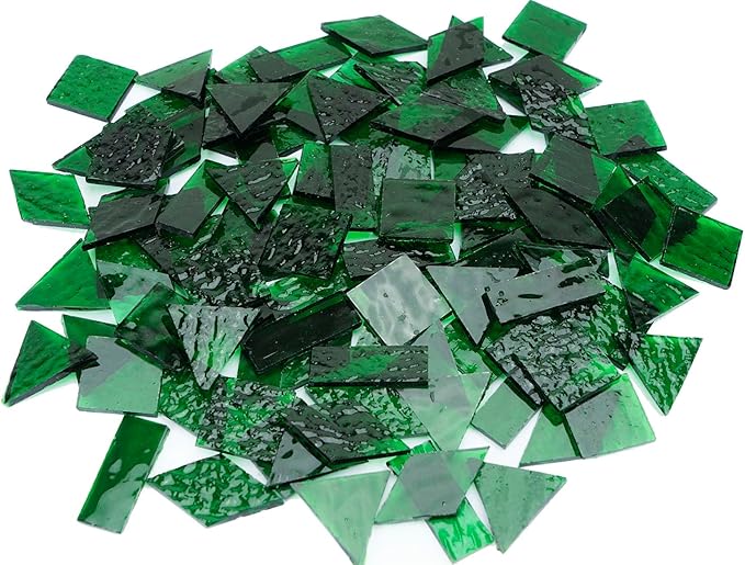200G Large Size Transparent Glass Mosaic Tiles by Unknown