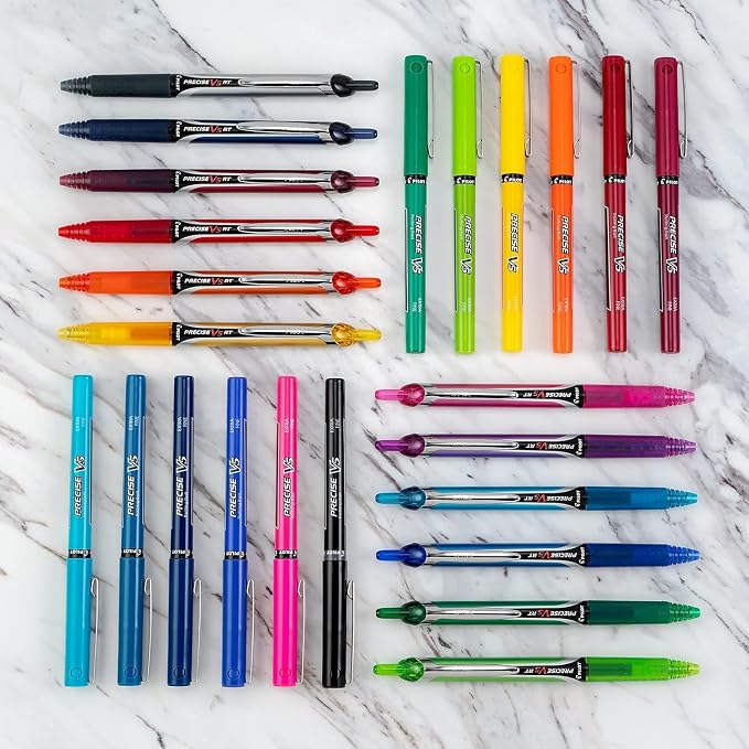 Pilot Precise V5 RT Refillable Rollerball Pens, Extra Fine Point Pens 0.5 mm - Image 4