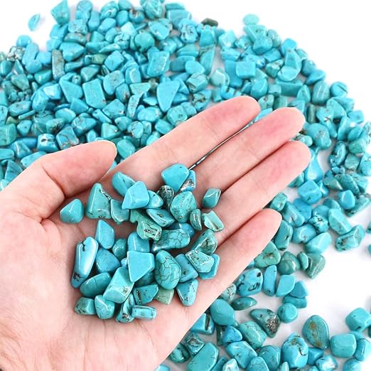 1 Lb Decorative Quartz Pebbles Irregular Shaped Turquoise Stones Small Tumbled - Image 3