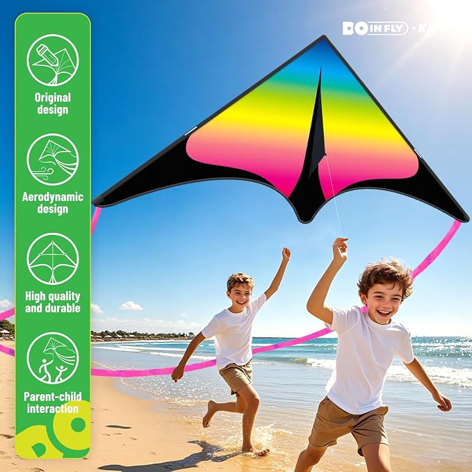 Kite for Ages 8-12, Single Line String Professional Kites for Beach and Outdoor - Image 2