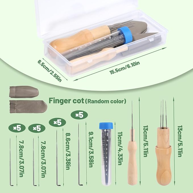 Yizzvb Needle Felting Tools, 4 Sizes Felting Needles - Image 2