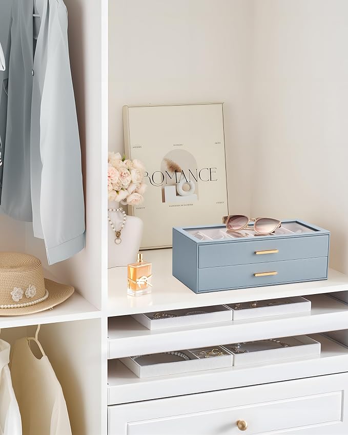 Lolalet Sunglasses Storage Box for Women, Eyewear Eye Glass Organizer - Image 2