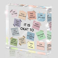 Note to Self Motivational Decor, "It's Okay..." Inspirational Desk Accessories by Unknown
