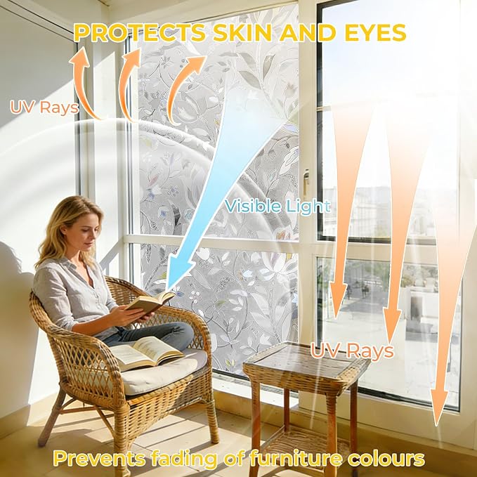 OHTMERU Window Privacy Film Decorative - Image 3
