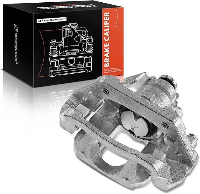 A-Premium Disc Brake Caliper Assembly with Bracket Compatible with Select Ford and Lincoln Models - Explorer 2011-2019, Flex/MKT 2010-2014, Taurus 2013-2019 - Rear Right Passenger Side