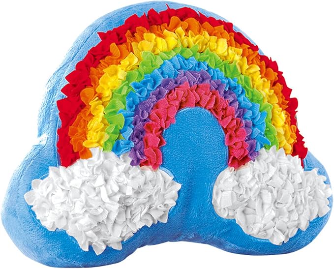 DBlosp Plush Craft Rainbow Pillow, Fabric by Number Art & Crafts, No Sewing by DBlosp