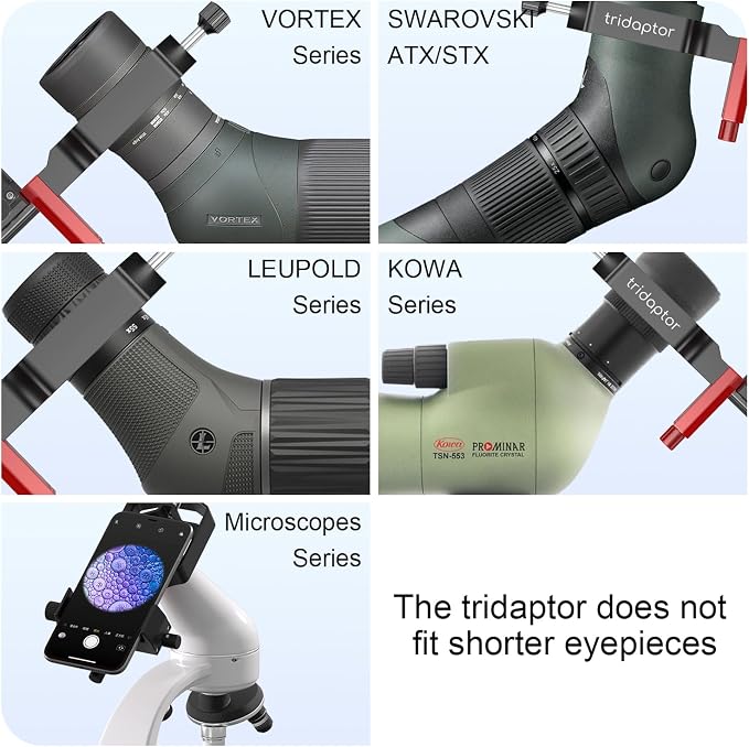 tridaptor - Universal Digiscoping Adapter | High-Precision Phone to Telescope - Image 5