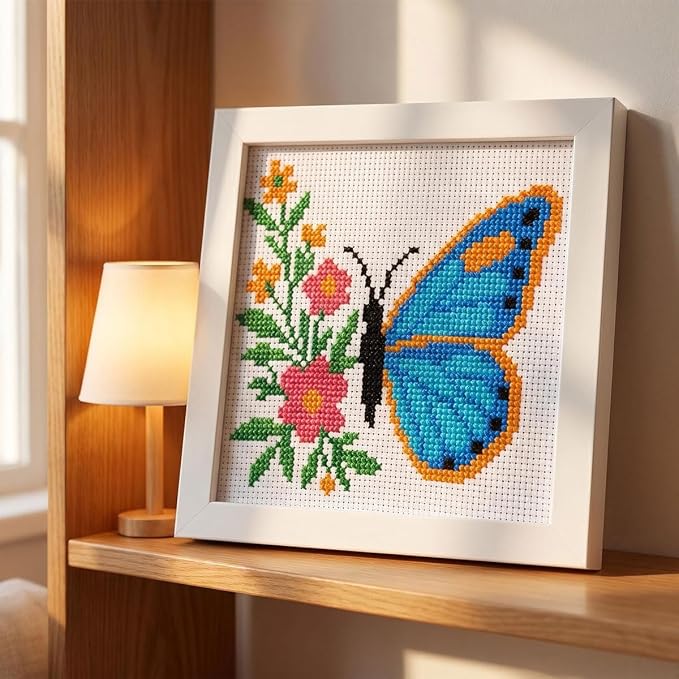 WUSARPLY Butterfly Stamped Cross Stitch Kits - Image 7
