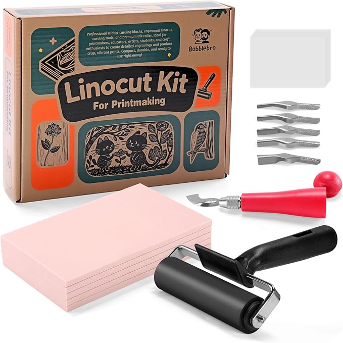 Bobblebro Linocut Kit for Printmaking by Unknown