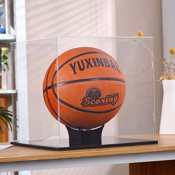 Clear Acrylic Display Case UV Protected Acrylic Basketball Holder, Display Case - Image 5