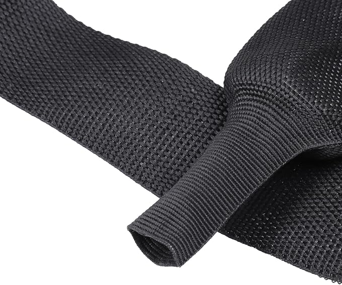 2 in 1 Heat Shrink Braided Sleeving Fabric Tubing-Perfectly fit Irregular Shape Hose/Cable/Wire (1-1/8"(29mm), 14FT)