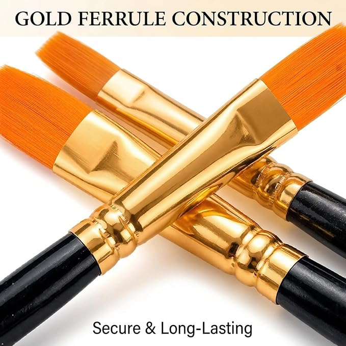 Soucolor Acrylic Paint Brushes Set, Halloween Pumpkin Ceramic Crafts Supplies - Image 2