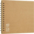 Vienrose DIY Scrapbook Album 7x7 Inch Hardcover Kraft Paper Scrap Book Photo by Vienrose