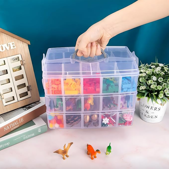 SGHUO 3-Tier Stackable Storage Container Box - Image 7