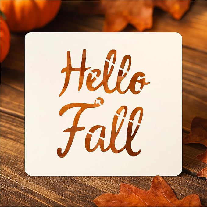 Fall Stencils 56PCS 4in Reusable Plastic Templates Fall Craft Paint Stencil DIY - Image 5