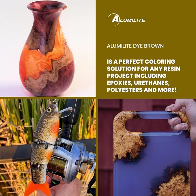 Alumilite Liquid Dye Brown 1 Oz, Highly Concentrated Dye - Image 4