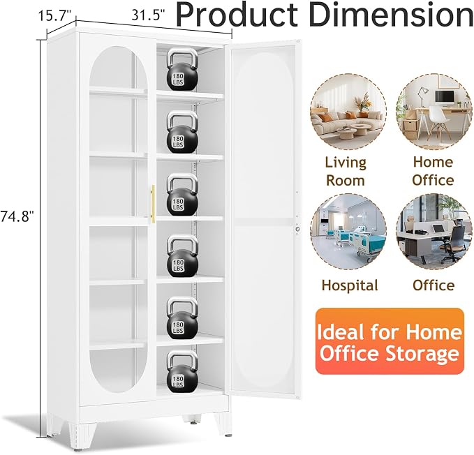 75" H Locking Display Cabinet - Image 2