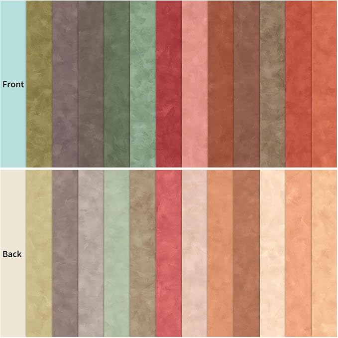 12×12 Boho Scrapbook Paper Vintage Flower Patterned Papers Pad, 24 Sheets - Image 5