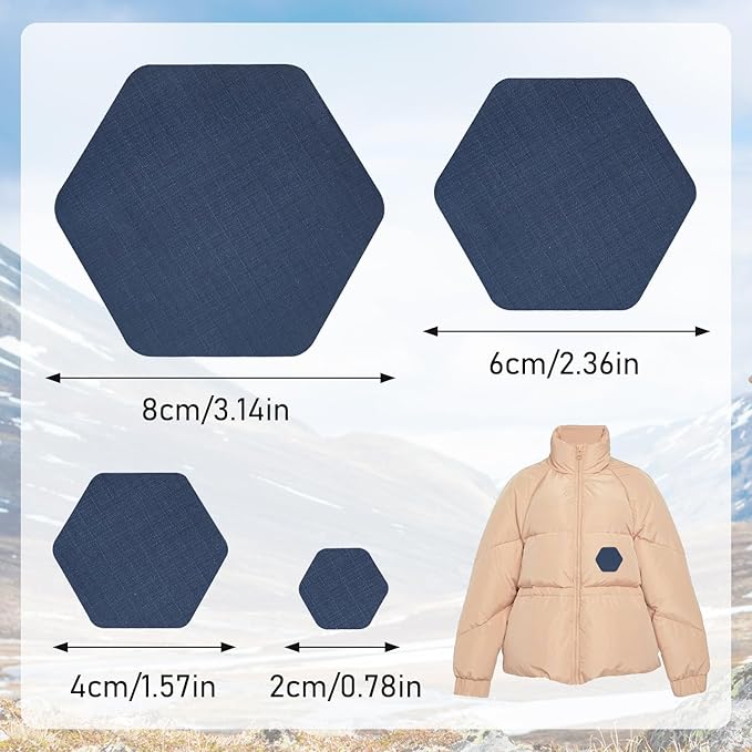 Down Jacket Repair Patches - Highly Effective Repair of Nylon Fabric, Waterproof Self-Adhesive Repair Patch for Down Jackets, Tents, Raincoats, Outdoor Equipment
