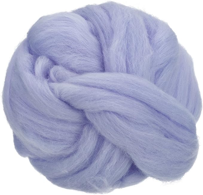 uxcell Needle Felting Wool, 3.5 Oz Nature Fibre Wool Yarn Roving by uxcell
