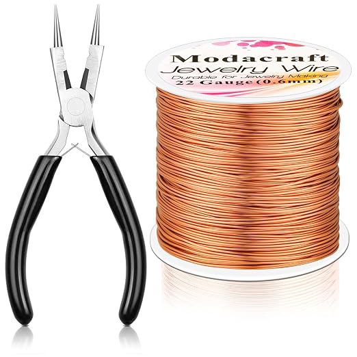Modacraft 22 Gauge Copper Wire for Jewelry Making by Modacraft
