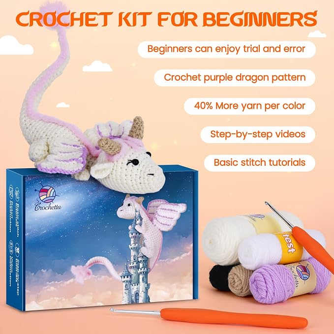 Crochet Kit for Beginners, Beginner Crochet Kit for Adults - Image 3