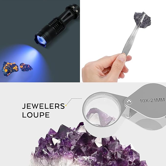 15 PCS Geology Rock Pick Hammer Kit - Image 4
