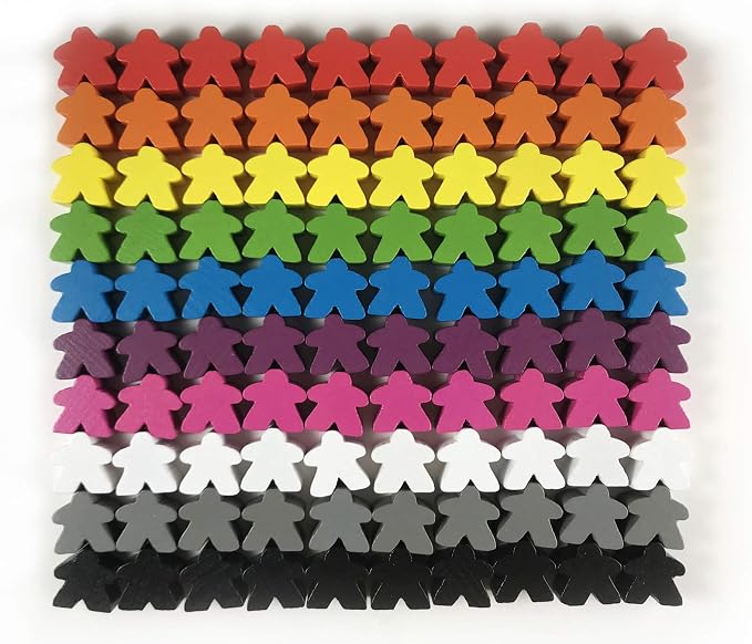 100 Wooden Meeples, prototypes, and custom games by ApostropheGames