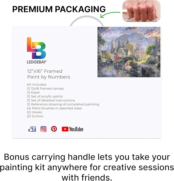 Ledgebay DIY Paint by Numbers Kit - Image 8