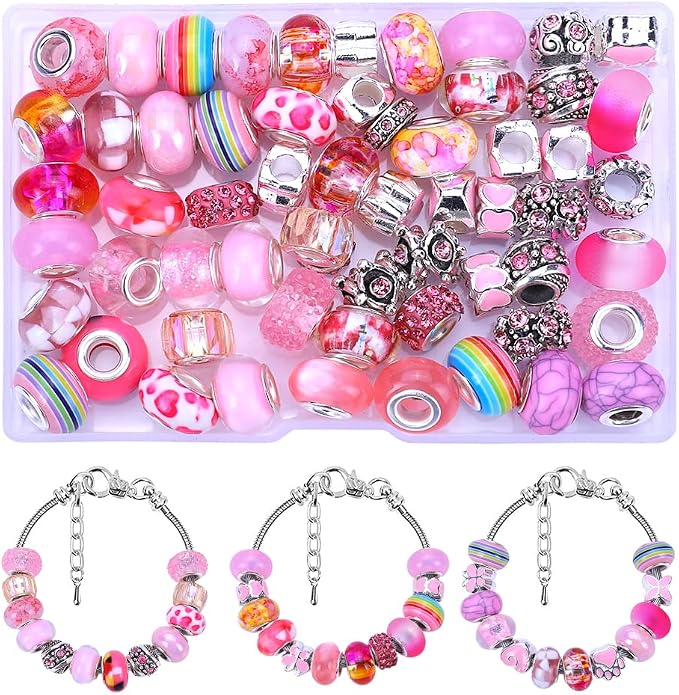 European Large Hole Spacer Charm Beads - Image 2