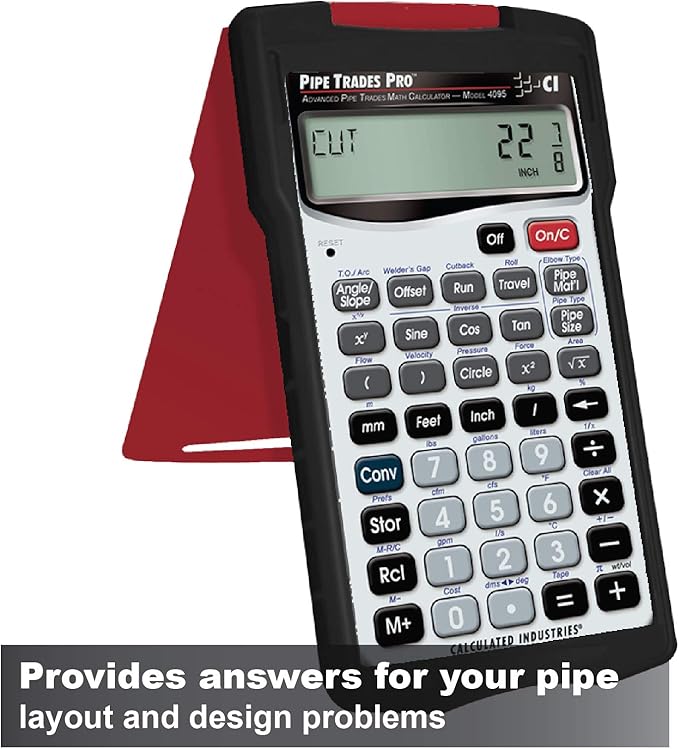 VEVOR Pipe Clamp, 2 to 6 in, High Strength Ultra Clamp with Quick Acting Screws & Calculated Industries 4095 Pipe Trades Pro Advanced Pipe Layout and Design Math Calculator Tool