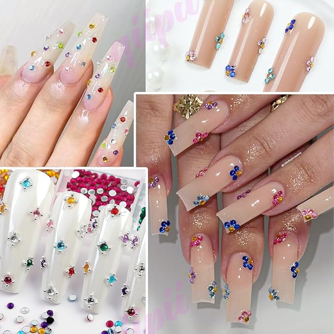 qiipii 24 Color 2mm Small Crystal Resin Rhinestones - Image 4