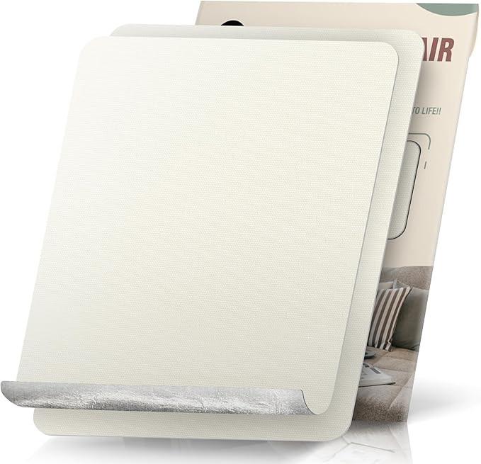 2 Pieces 9 x 11 inch Canvas Fabric Patch Self-Adhesive Canvas Repair Tape Waterproof Outdoor Gear Repair Patch Kit for Boat Cover Awning Sofa Chair Couch Tent Bag (Ivory White)