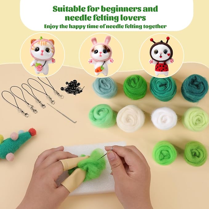 ZXIIXZ 100g Needle Felting Wool Felting Kit - Image 6