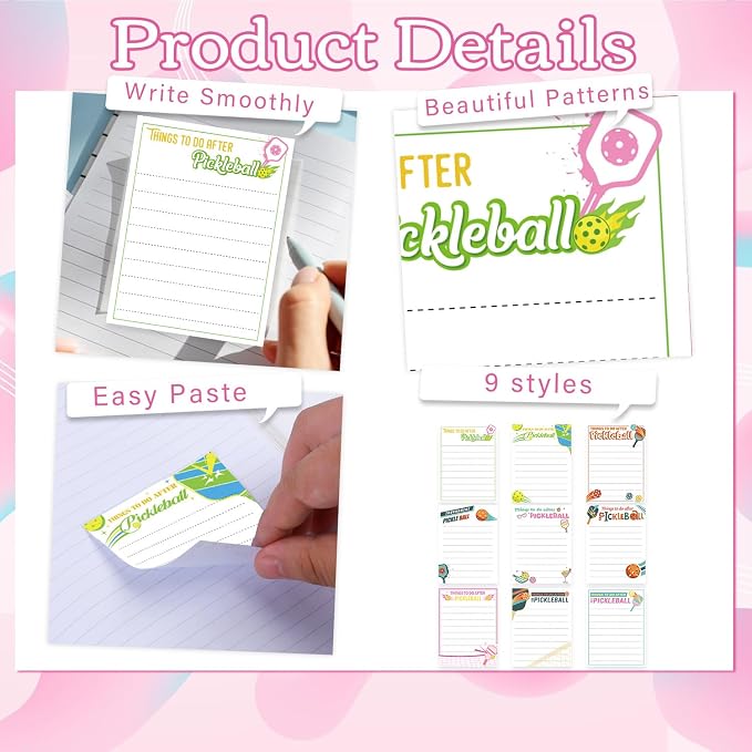 Pickleball Sticky Notes Gifts - Image 3