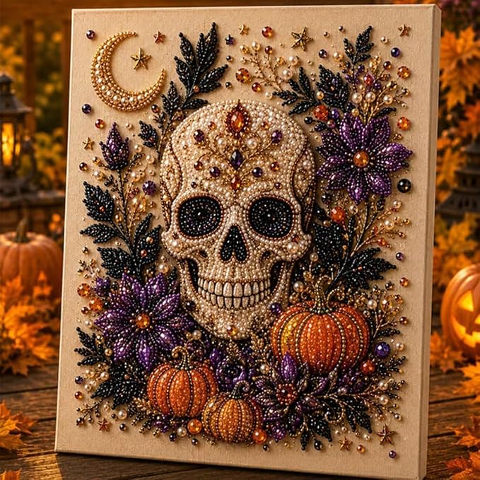 POETRYDRAW Halloween Decor Highland Cow Pearl Art Kit - Image 3