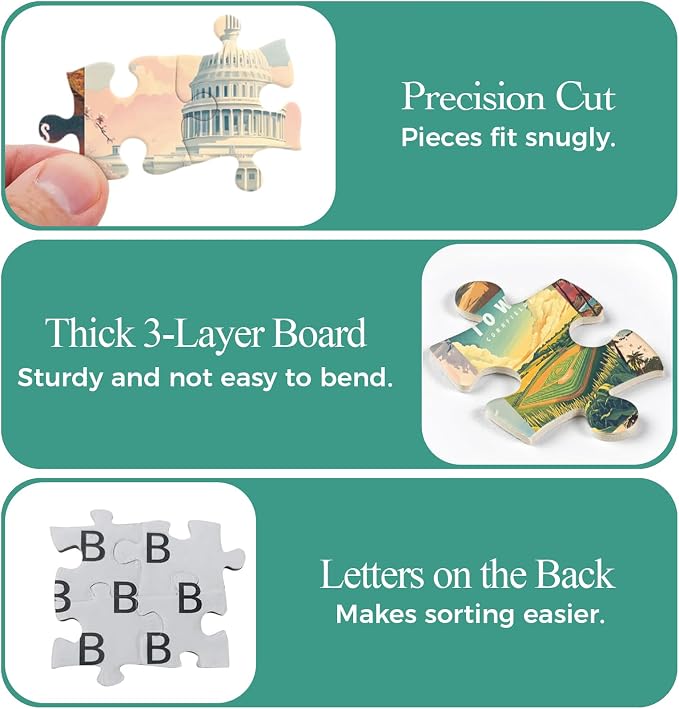 50 States & Washington, D.C. Jigsaw Puzzles - Image 4