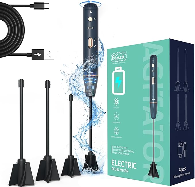 Upgraded Resin Mixer, Handheld Rechargeable Mixer by BGick